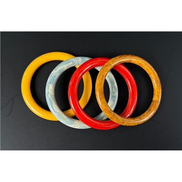 Group of Swirled Bakelite Bangle Bracelets