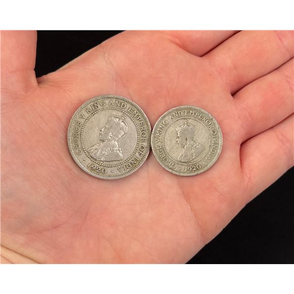 1920 Jamaica India Empire Coins