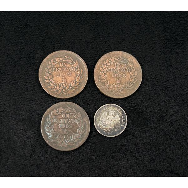 Group of 19th Century Mexican Coins