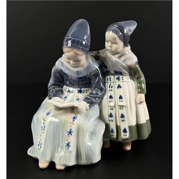 Royal Copenhagen Figurine 1395 Reading Sisters