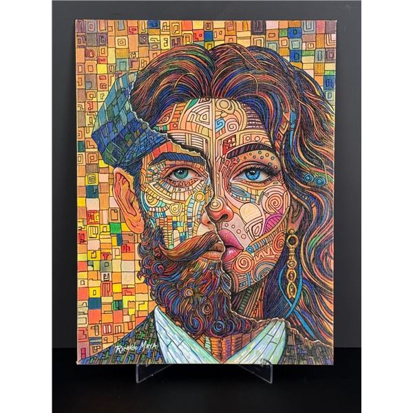 Ricardo Maya Oil on Board Painting