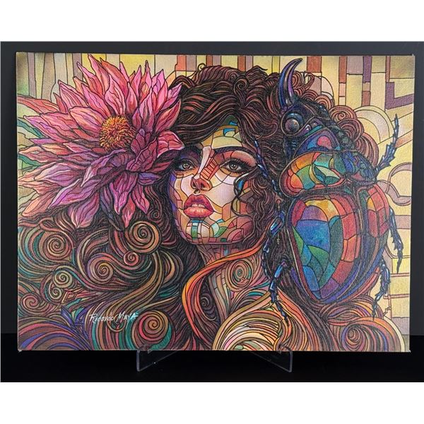Ricardo Maya Oil on Board Painting