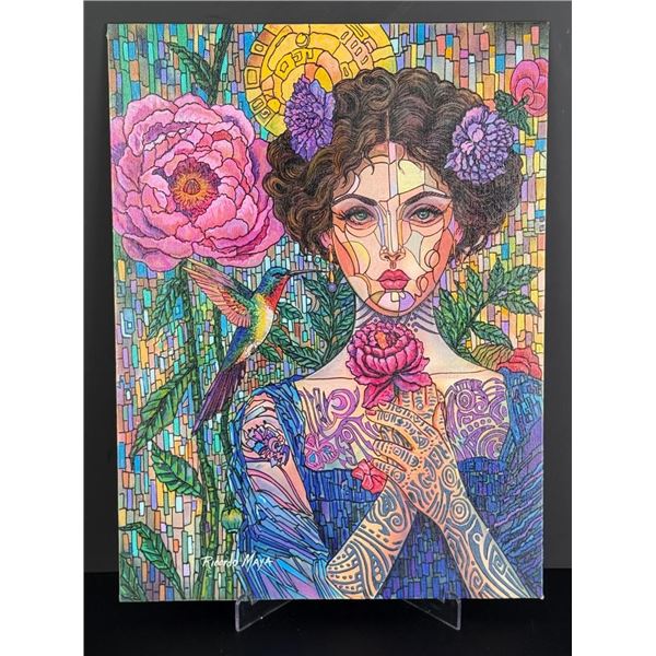 Ricardo Maya Oil on Board Painting
