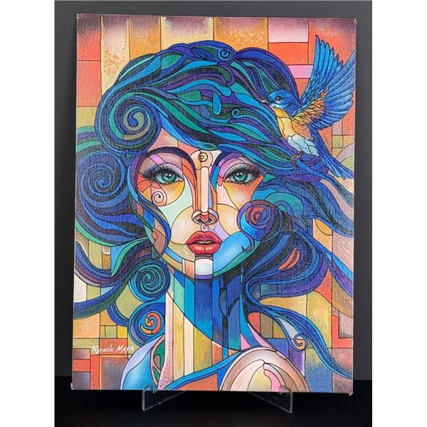 Ricardo Maya Oil on Board Painting