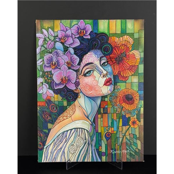 Ricardo Maya Oil on Board Painting