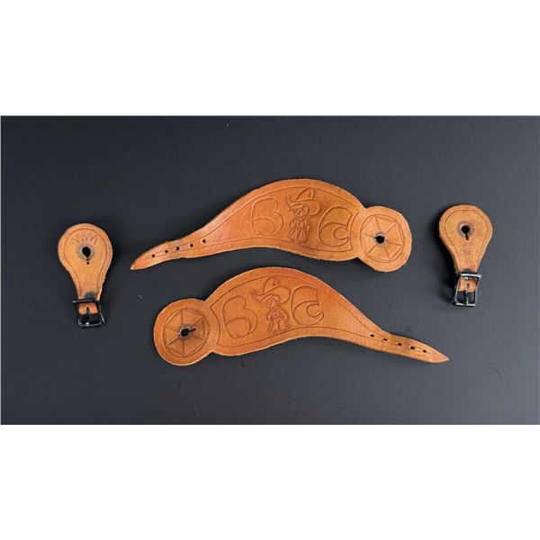BC Buckaroo Dovewing Cowboy Spur Straps