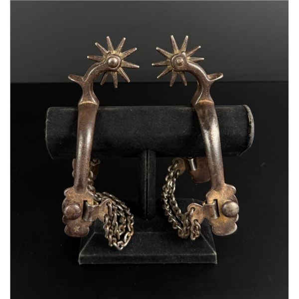 August Buermann Steel Montana Cowboy Spurs