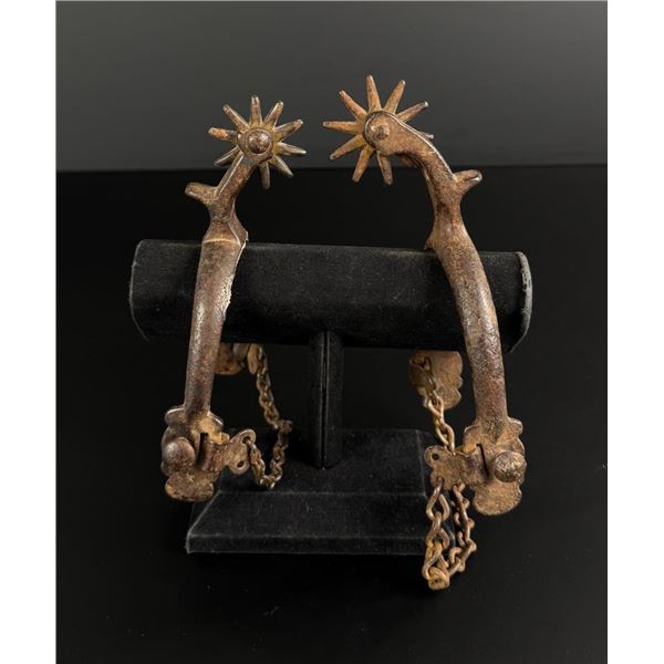 August Buermann Steel Montana Cowboy Spurs