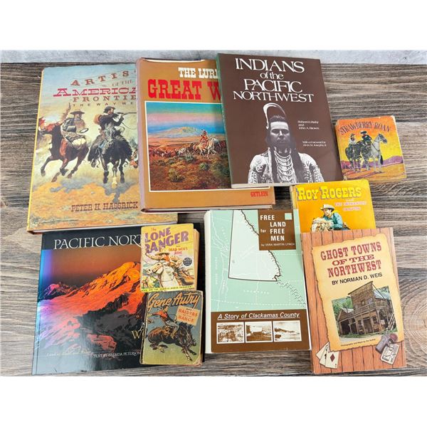 Collection of Western Cowboy and Indian Books