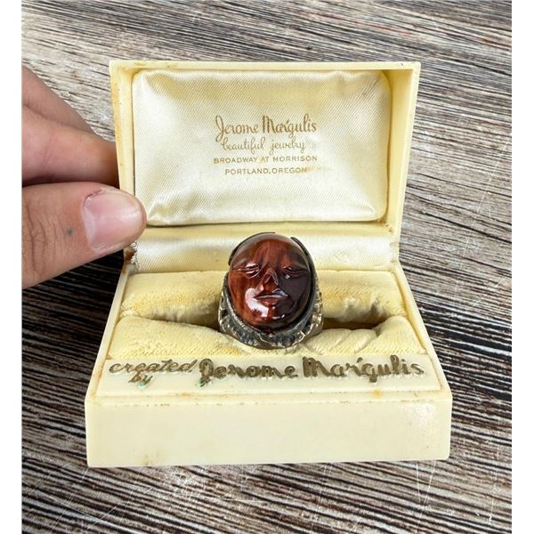 Taxco Mexico Sterling Hessonite Garnet Ring