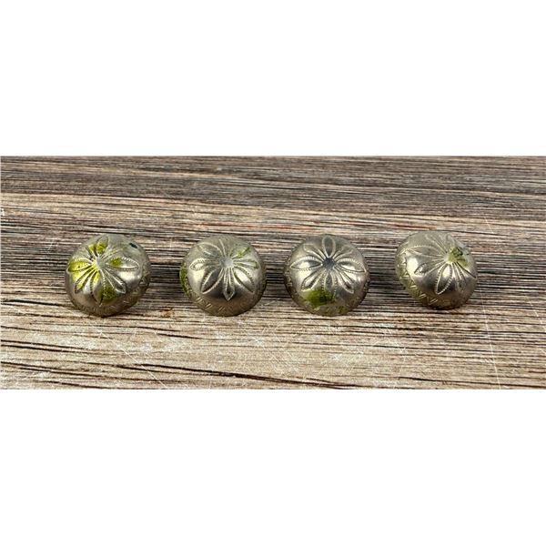 Navajo Indian Nickel Silver Concho Buttons