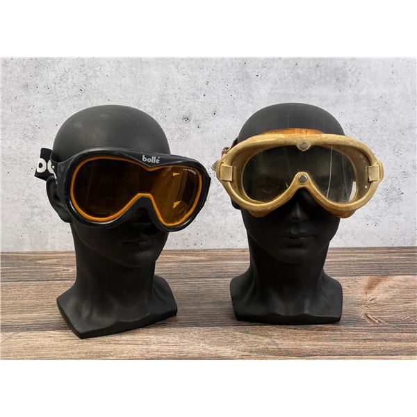 Vintage Bolle and Bouton Ski Sport Goggles