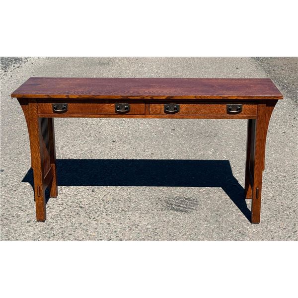 Stickley Mission Oak Hall Console Table