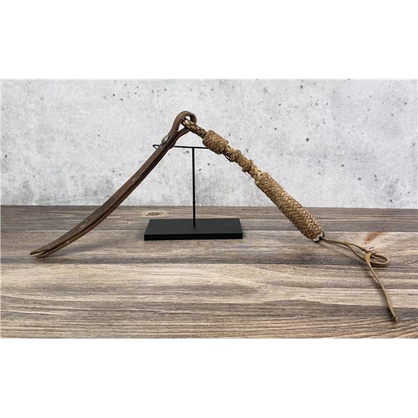 Montana Braided Rawhide Leather Cowboy Quirt