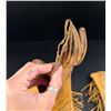 Image 4 : Cowboy Cowgirl Buckskin Leather Fringed Gloves