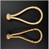 Image 1 : Montana Cowboy Braided Rawhide Leather Bosals