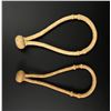 Image 2 : Montana Cowboy Braided Rawhide Leather Bosals