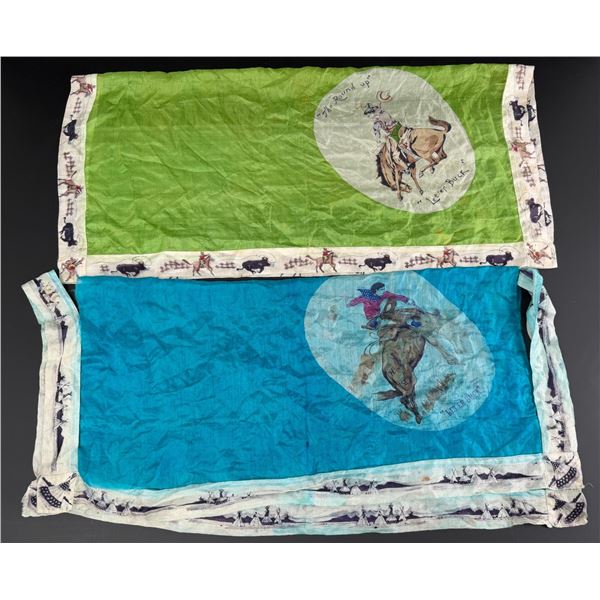 Pair of Pendleton Round Up Let er Buck Scarves