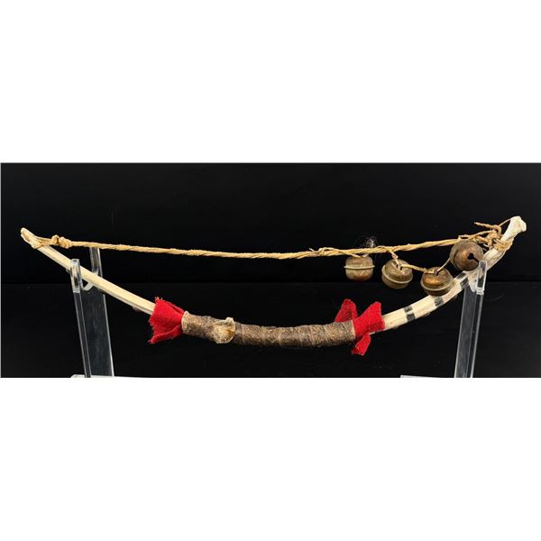 Native American Indian Shaman Rib Bone Rattle