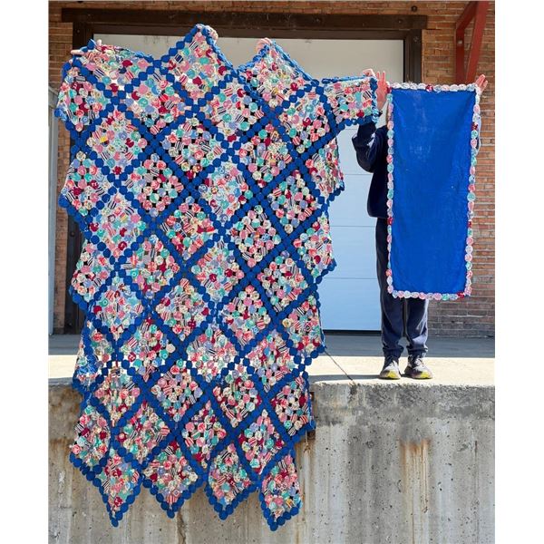 1950s Yoyo Quilt and Pillowcase