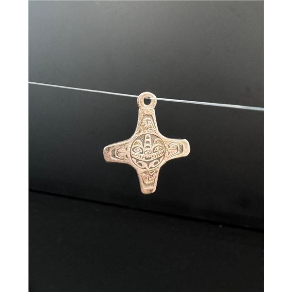 Sterling Northwest Coast Indian Sun Face Pendant