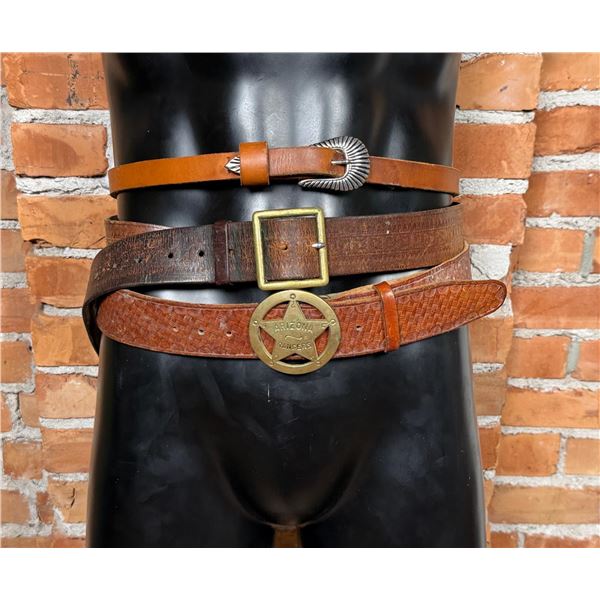 Collection of Cowboy Leather Belts