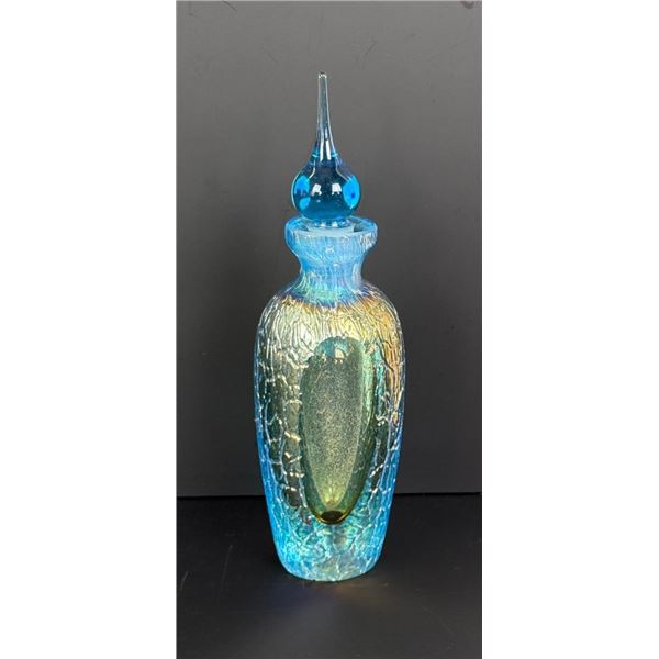 Iridescent Glass Perfume Bottle