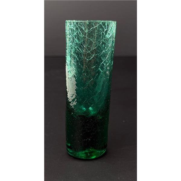 Blenko Art Glass Forest Green Shot Glass