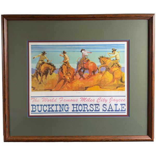 Larry Pirnie Miles City Bucking Horse Sale Print