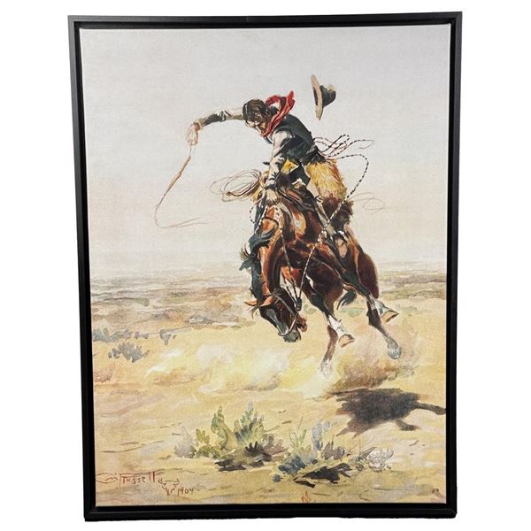 Charles M Russell Bad Hoss Montana Giclee Print