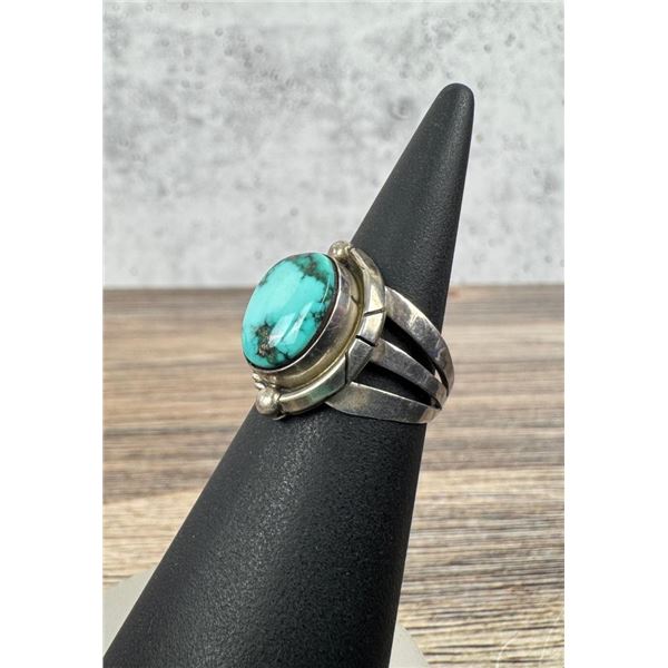 John Duran Navajo Sterling Turquoise Ring
