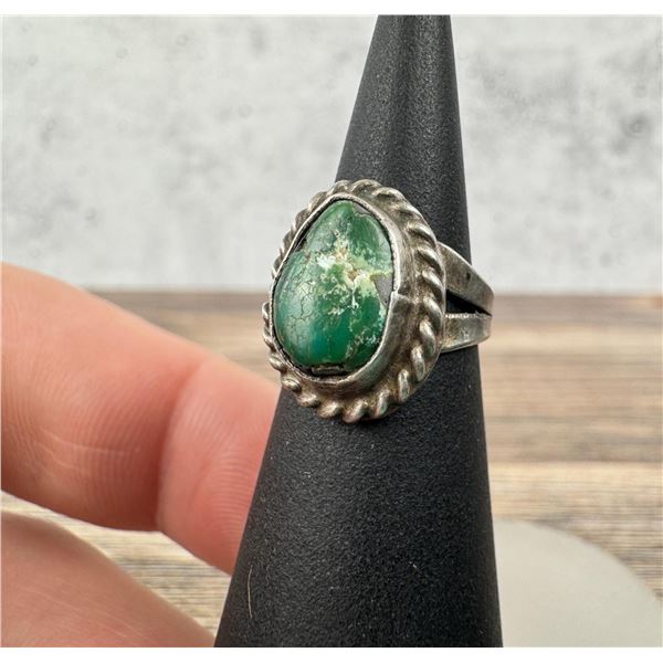 Navajo Sterling Silver Turquoise Ring