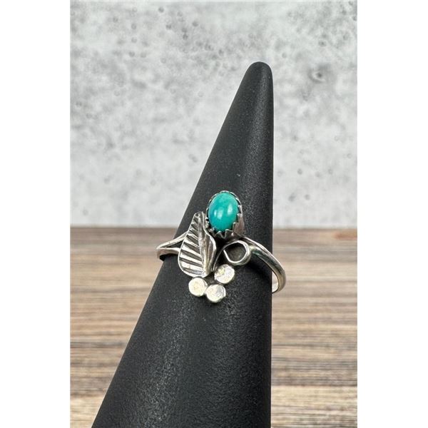 Navajo Sterling Silver Turquoise Ring
