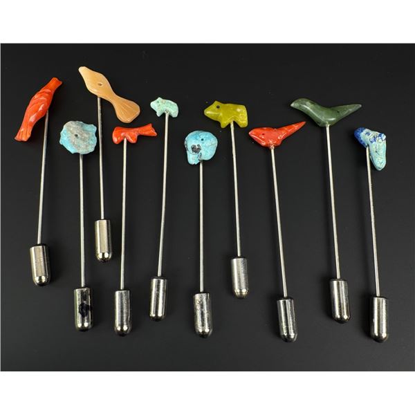 Zuni Animal Fetish Stick Pins