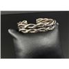 Image 1 : Navajo Sterling Silver Double Knot Bracelet