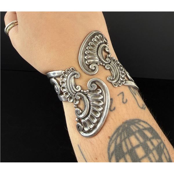 Margo de Taxco Mexico Sterling Cuff Bracelet