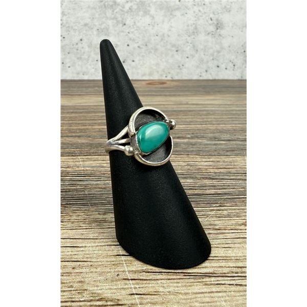 Navajo Sterling Silver Turquoise Ring