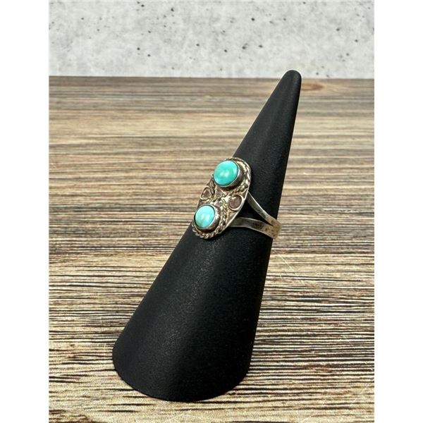 Navajo Sterling Silver Turquoise Ring