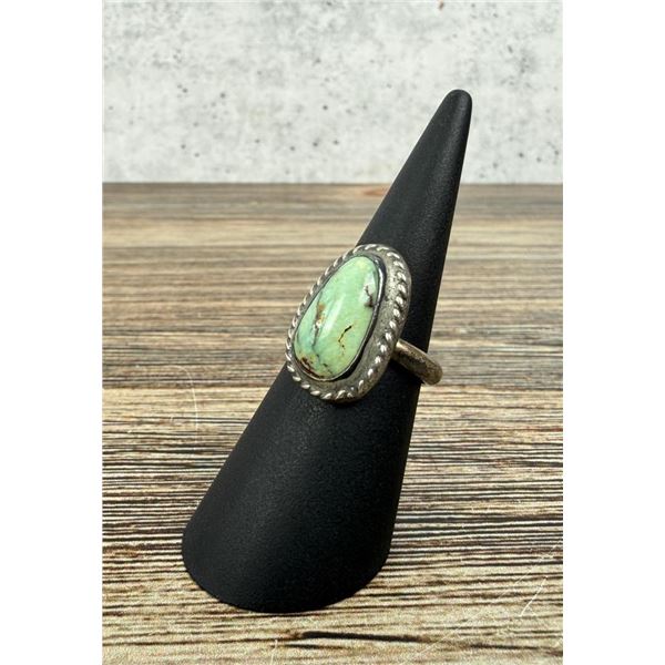 HW Navajo Sterling Silver Turquoise Ring