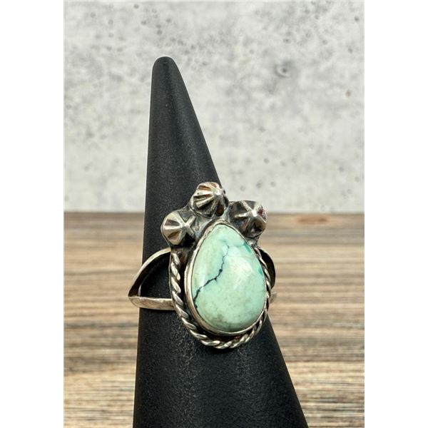 Navajo Sterling Silver Turquoise Ring