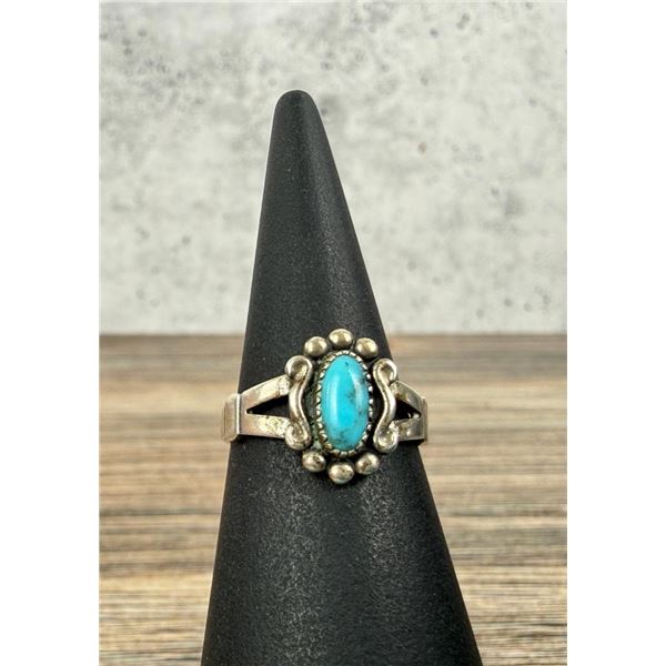Wheeler Navajo Sterling Silver Turquoise Ring