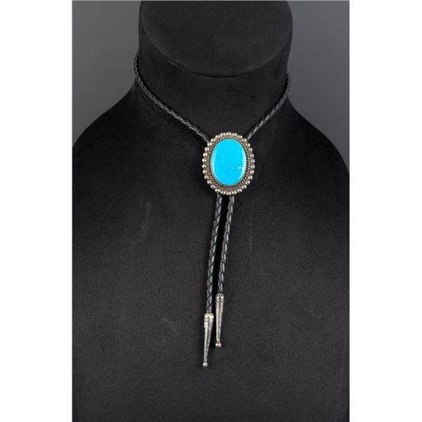 Pacific Jewelry Sterling Silver Turquoise Bolo Tie
