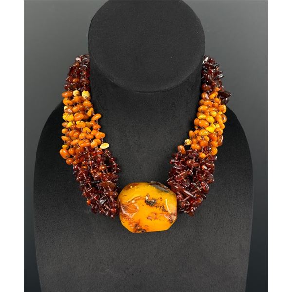 Baltic Amber Multi Strand Necklace