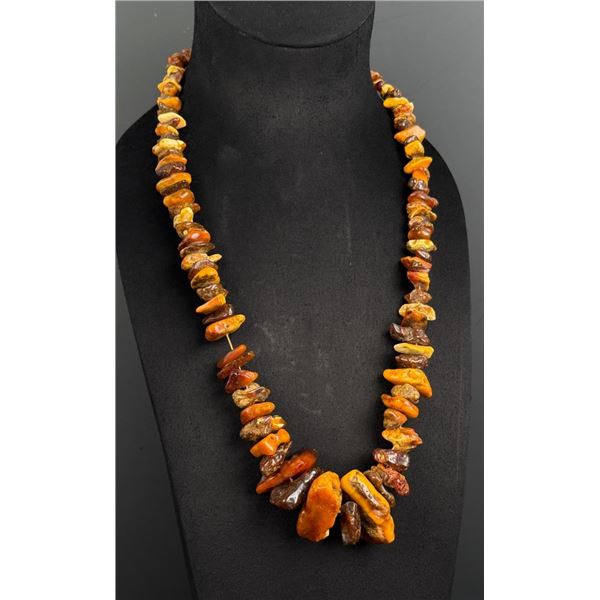 Raw Baltic Amber Necklace