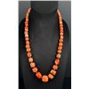 Image 1 : Chinese Red Branch Coral Graduated Necklace