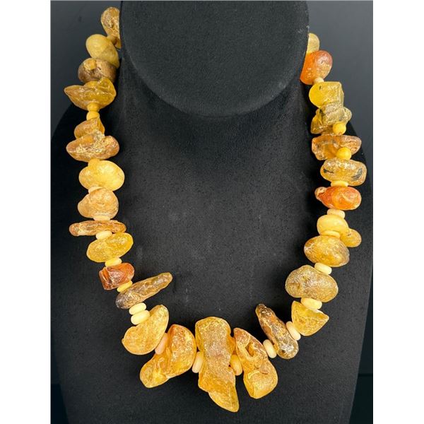 Raw Baltic Amber Necklace