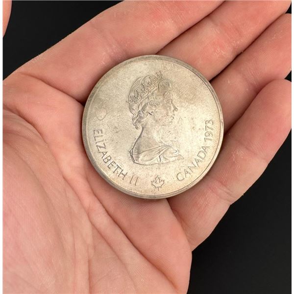 1973 Montreal Canada Olympics Silver Coin