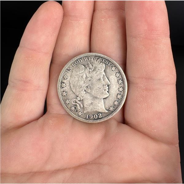 1902 O Barber Silver Half Dollar Coin