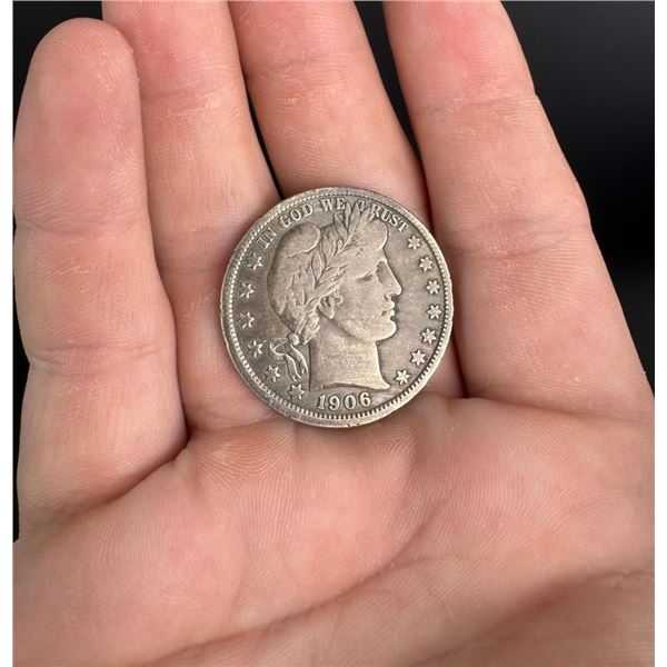 1906 O Barber Half Dollar Silver Coin