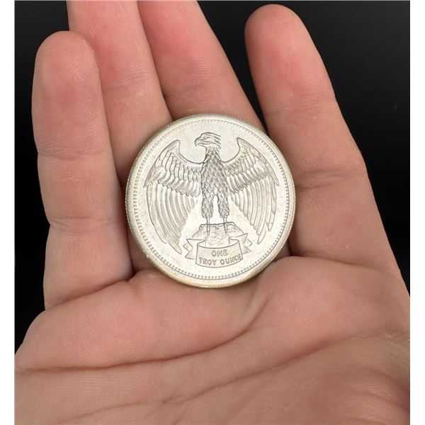 1973 Letcher Mint Silver Troy Ounce Coin Round